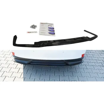 Nárazník Maxton Design středový spoiler zadního nárazníku bez žebrování pro Lexus IS Mk3, černý lesklý plast ABS, H