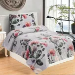 Světle šedé povlečení na jednolůžko z mikroplyše 140x200 cm Margot – My House ID_1818744