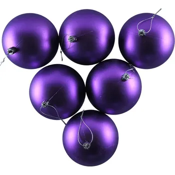 Velikonoční dekorace DECOLED Plastová koule, prům. 10 cm, filová, 6 x matná