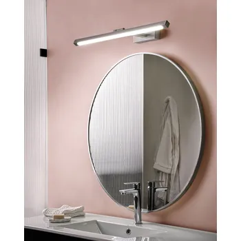 Nástěnné svítidlo Obrazové světlo Zrcadlová lampa Bílá práškově lakovaná LED Kovová horizontální koupelnová obývací pokoj Moderní nástěnná lampa Beliani