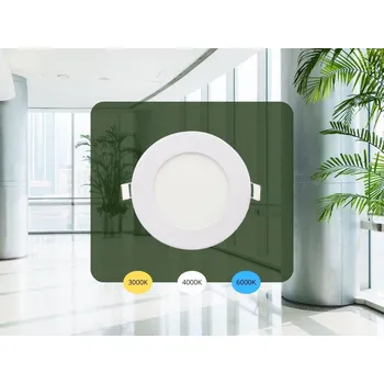 LED panel NEDES LED vsazený panel 6W / PR / SMD / CCT / WH - LPL131