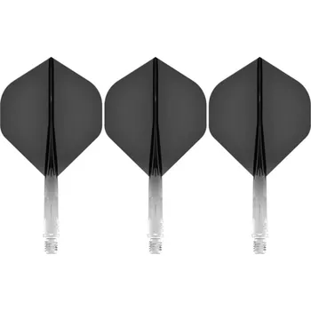 Příslušenství pro šipky Mission Letky Force 90 - Gradient - Standard No2 - Short - Black F4468