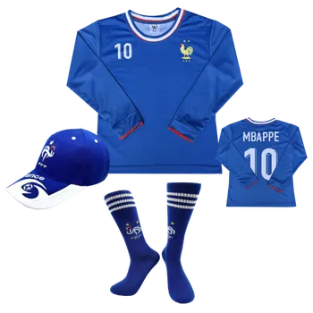Fotbal Numberoplus Dětské fotbalové dresové tričko + kšiltovky a ponožky Francie - Kylian Mbappé MP10 Velikost: 10-let (vel.134)