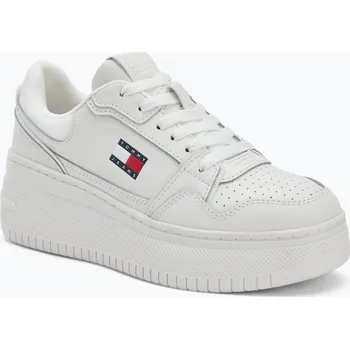 Dámská móda Dámské boty Tommy Jeans Retro Basket Flatform ecru