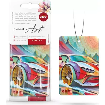 Vůně do auta Piece of Art - Osvěžovač vzduchu z celulózového závěsu New Car