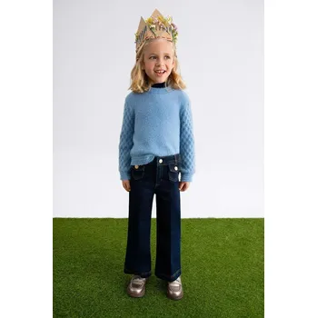 Dívčí kalhoty Dětské rifle Abel&Lula 5722.5.Mini.9BYA námořnická modř 59X, vel. 104