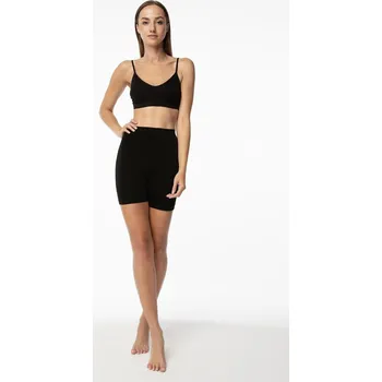 Dámské spodní prádlo Julimex Dámské bambusové kalhotky s dlouhými nohavičkami Bamboo Bermuda Shorts S-2XL Velikost: M, Barva: Černá