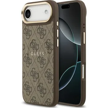 Náhradní kryt pro mobilní telefon Kryt Guess Case iPhone 17 Air with MagSafe Guhmp17Mp4Msegcw (Pu 4G W/ Classic) Brown