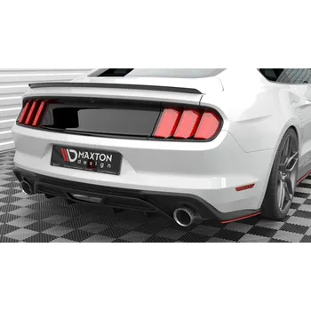 Auto-moto Maxton Design boční difuzory pod zadní nárazník ver.2 pro Ford Mustang Mk 6 Facelift, černý lesklý plast ABS