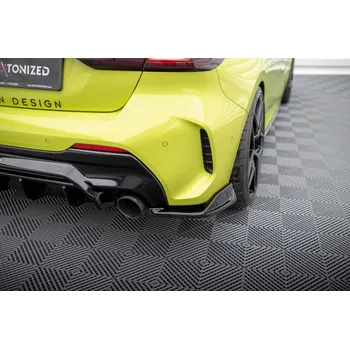 Auto-moto Maxton Design boční difuzory pod zadní nárazník v.8 pro BMW řada 1 F40, černý lesklý plast ABS, M-Pack / M135i