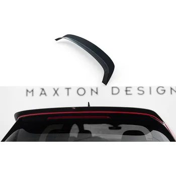 Tuning Maxton Design prodloužení spoileru ver.1 pro Volkswagen Golf R Mk7 Facelift, černý lesklý plast ABS