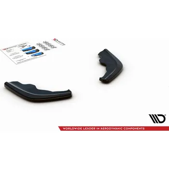 Tuning Maxton Design boční difuzory pod zadní nárazník ver.1 pro BMW řada 1 F40, černý lesklý plast ABS
