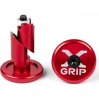 Řídítka X-GRIP koncovky řidítek do otvoru O průměru 12-16,2mm barva červená (X-GRIP koncovky řidítek do otvoru O průměru 12-16,2mm barva červená)