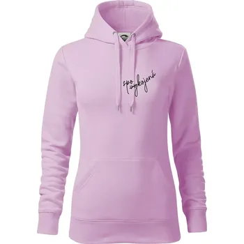 Dámská mikina Spokojená - vykojená - Mikina dámská Cape s kapucí - S ( Orchid )