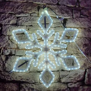 Vánoční stromek DECOLED LED světelná vločka IX, sada na VO 3D tisk, 72 cm, ledově bílá