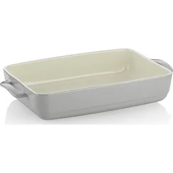 zapékací misa a miska Kela Zapékací mísa keramická MALIN 37,5 x 22 cm šedá KL-15293