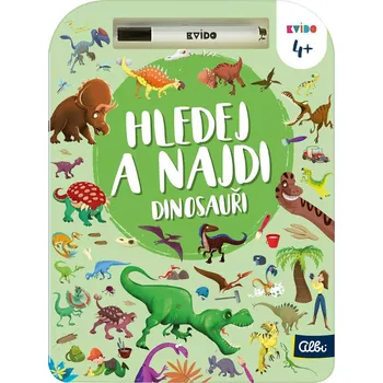 Společenská hra ALBI HRA Kvído Hledej a najdi: Dinosauři set s fixem | 18