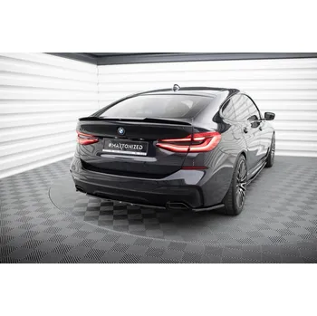 Tuning Maxton Design středový spoiler pod zadní nárazník pro BMW řada 6 GT G32, černý lesklý plast ABS