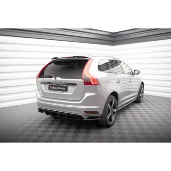 Nárazník Maxton Design "Street Pro" difuzor zadního nárazníku pro Volvo XC60 Mk1 Facelift R-Design, plast ABS bez povrchové úpravy