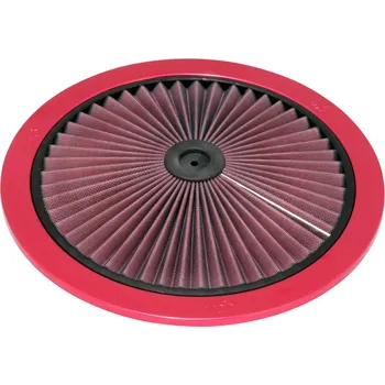 Filtr pro motocykl K&N univerzální X-Stream filtr s vnějším průměrem 356 mm a výškou 25 mm, červený SLEVA 8%