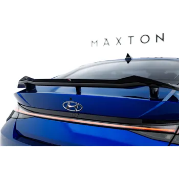 Auto-moto Maxton Design prodloužení spoileru pro Hyundai Elantra N Mk7, černý lesklý plast ABS
