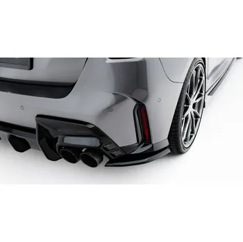 Tuning Maxton Design boční difuzory pod zadní nárazník ver.1 pro BMW řada 1 F70, černý lesklý plast ABS, M135i