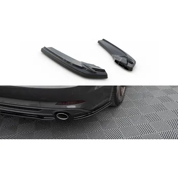 Tuning Maxton Design boční difuzory pod zadní nárazník pro Audi A5 F5, černý lesklý plast ABS, S-Line, Sportback