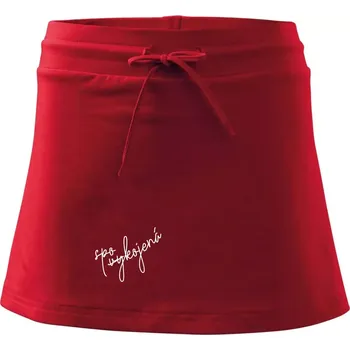 Dámská sukně Spokojená - vykojená - Sportovní sukně - two in one - S ( Červená )