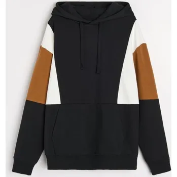 Pánská mikina Sinsay - Mikina s kapucí - černá - 5047O-99X - 5047O-99X-XL