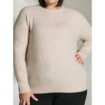 Dámský svetr Sinsay - Basic svetr s příměsí vlny - béžová - 392FJ-08M - 392FJ-08M-2XL