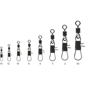 10ks Karabinka s obratlíkem Mistrall Rolling Swivel Velikost 14 7kg