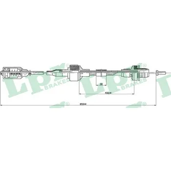Spojka Tažné lanko, ovládání spojky LPR C0125C