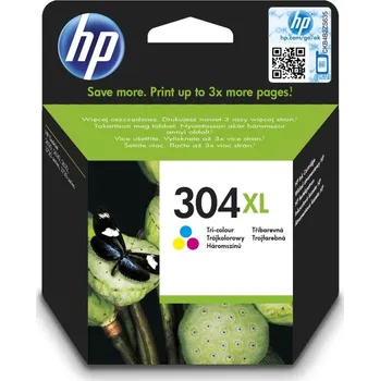 Hp Inkoust 304XL barevná inkoustová kazeta, N9K07AE
