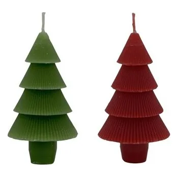 Svíčka Set dvou dekorativních stolních svíček Tree