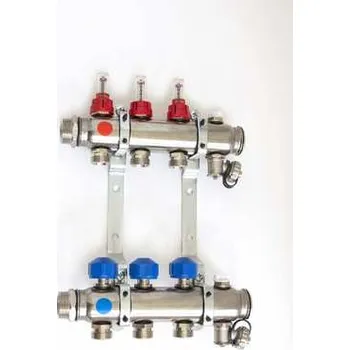 rozdělovač topení REHAU Nerezový rozdělovač EHKV-P 6 topné okruhy, 13158181001