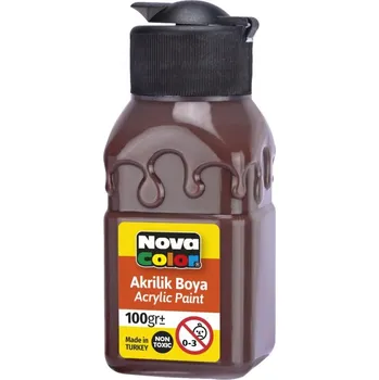 Výtvarná barva barva akrylová 100g hnědá NC-2016