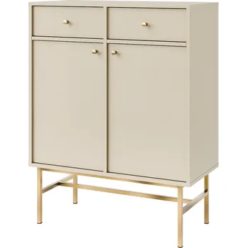 Komoda TOKYO 3 b | komoda 826 | 83,6 cm | béžová/zlatá