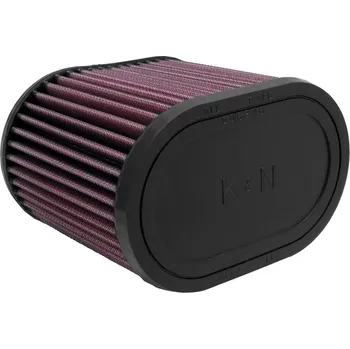 Filtr pro motocykl K&N univerzální oválný filtr se vstupem 70 mm a výškou 127 mm, gumový vrchlík SLEVA 8%