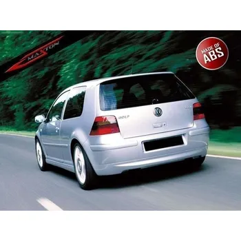 PC tuning Maxton Design nástavec zadního nárazníku pro Volkswagen Golf Mk4, plast ABS bez povrchové úpravy, bez výřezu pro koncovku