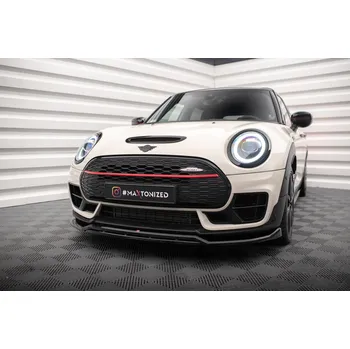 Nárazník Maxton Design spoiler pod přední nárazník ver.2 pro Mini Clubman F54 Facelift John Cooper Works, černý lesklý plast ABS