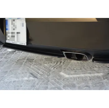 Autodíl Maxton Design středový spoiler zadního nárazníku bez žebrování pro Dodge Challenger Mk3, černý lesklý plast ABS