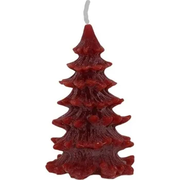 Svíčka Dekorativní svíčka Tree James červená