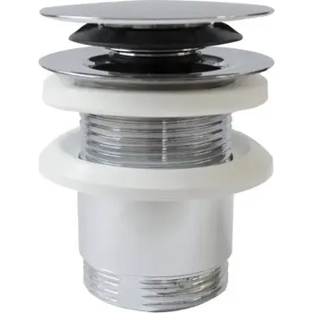 Sifon Herz 16007 - vpusť umyvadlová, klik - klak Design: chrom, #UH16007: Vpusť umyvadlová, klik - klak, chrom, G1 1/4", 16007