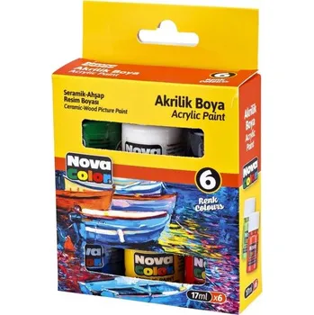 Speciální výtvarná barva barvy akrylové NC-2006 6ks 17ml