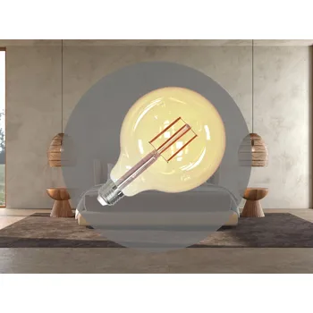 Žárovka NEDES LED žárovka / filament 12W - G125 / E27 / 2000K - ZLF913DV