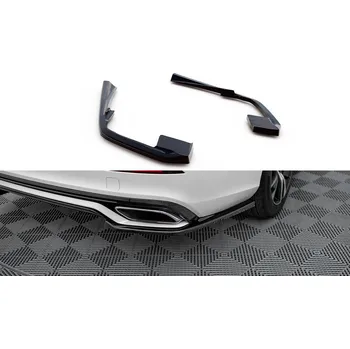 Autodíl Maxton Design boční difuzory pod zadní nárazník pro Volvo S60 Mk3, černý lesklý plast ABS