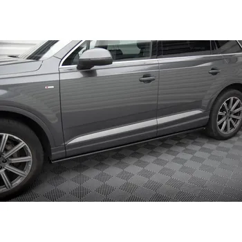 PC tuning Maxton Design difuzory pod boční prahy pro Audi Q7 Mk2, černý lesklý plast ABS