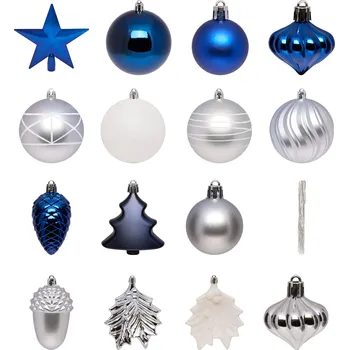 Vánoce Atmosphera Sada koulí a vánočních ozdob, 60 kusů