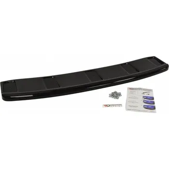 Autodíl Maxton Design středový spoiler zadního nárazníku bez žebrování pro Audi A7 C7 FL, černý lesklý plast ABS