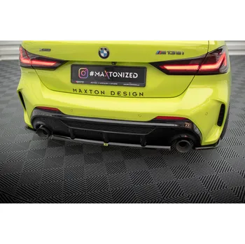 Tuning Maxton Design středový spoiler pod zadní nárazník ver.2 pro BMW řada 1 F40, černý lesklý plast ABS, M135i